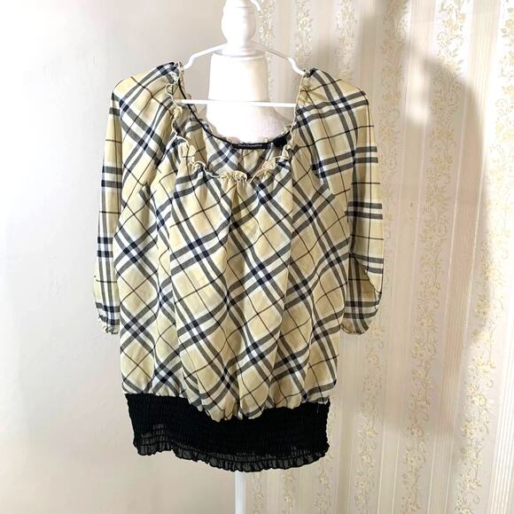 Plaid Blouses for women size L - Picture 1 of 6